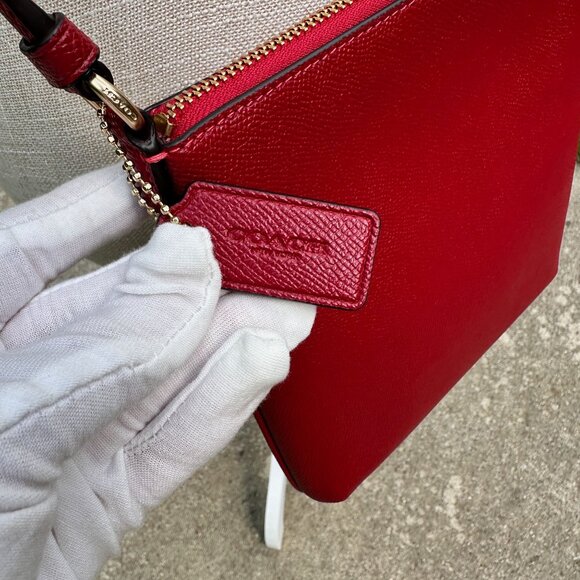 Coach CE871 Crossgrain Mini Rowan File Crossbody 1941 Red NWT - Picture 12 of 15
